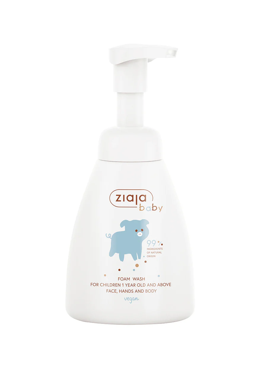 Ziaja Baby Face, Body&Hand Foam Wash For Children 250ml