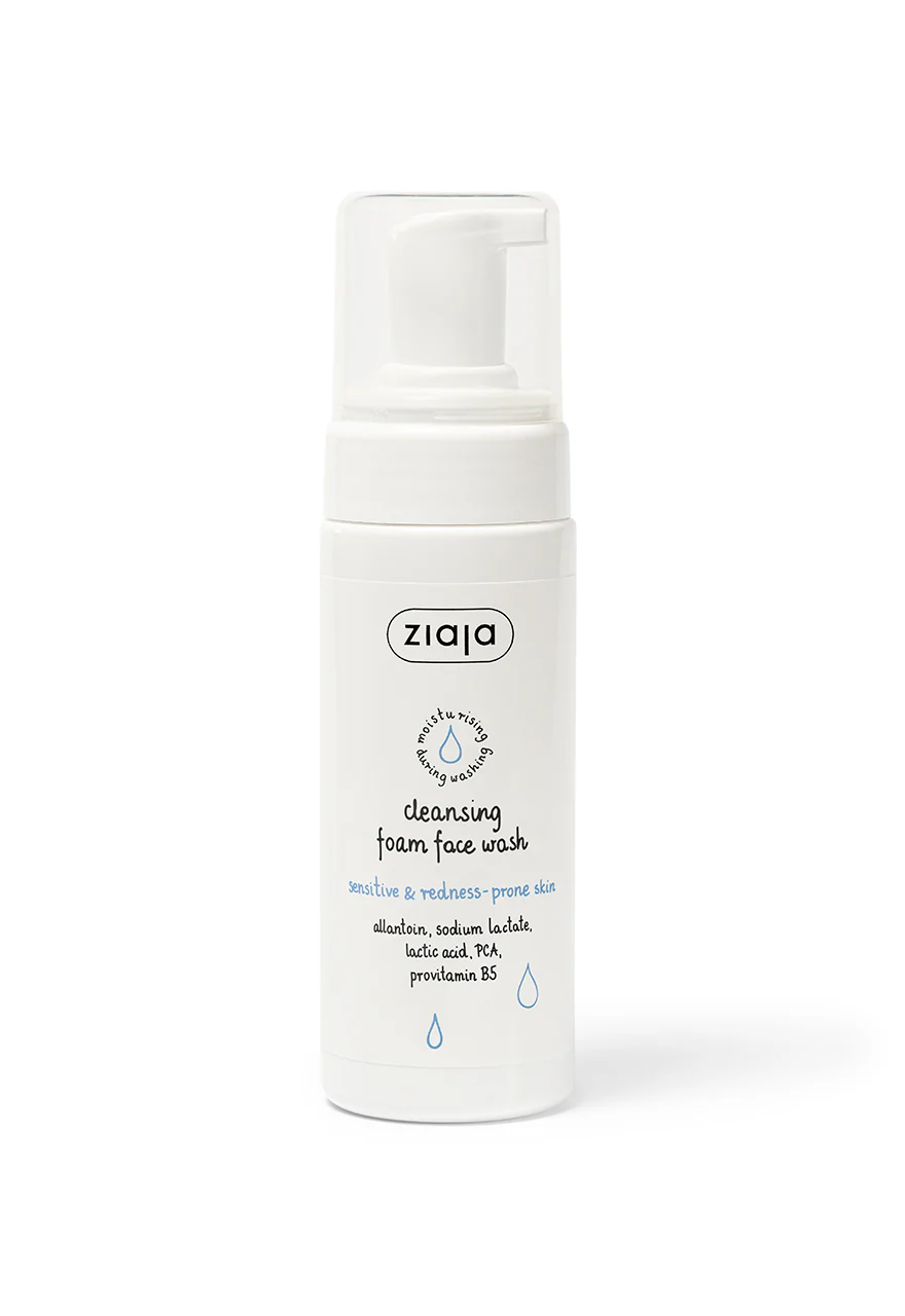 Ziaja Cleansing Foam Wash for Sensitive and Redness-Prone Skin 150ml