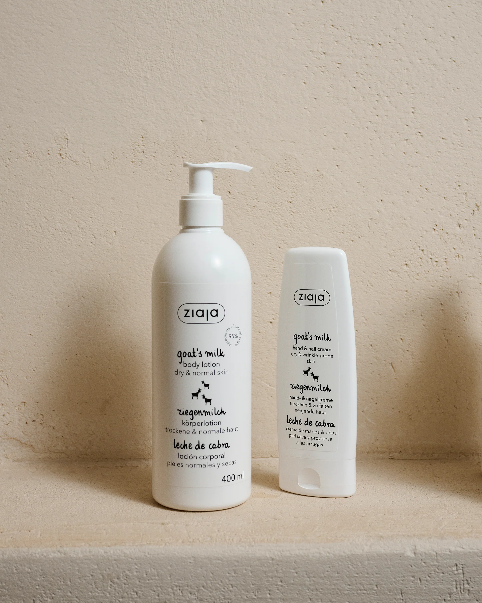 Ziaja Goat's Milk Body Lotion 400ml + Ziaja Goat's Milk Hand Cream 80ml - Image 2