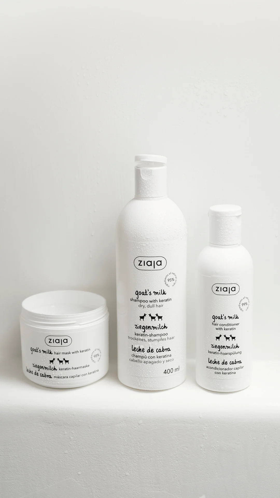 Ziaja Goat's Milk Hair Conditioner with Keratin 200ml - Image 3