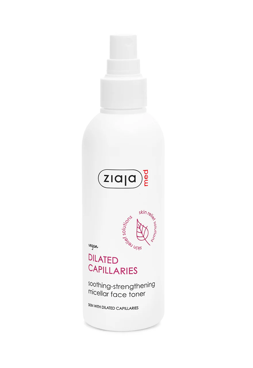 Ziaja Med Dilated Capillaries Soothing-Strengthening Micellar Face Toner/Spray 200 ml