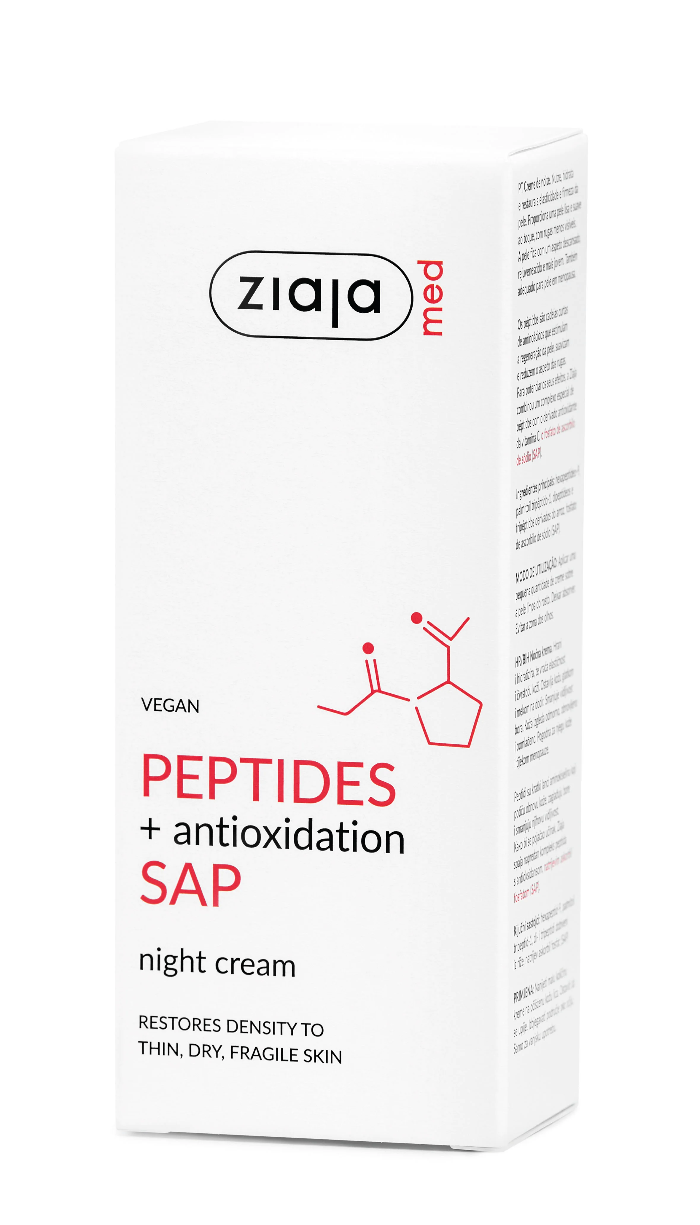 Ziaja Med Peptides Night Cream 50ml - Image 2