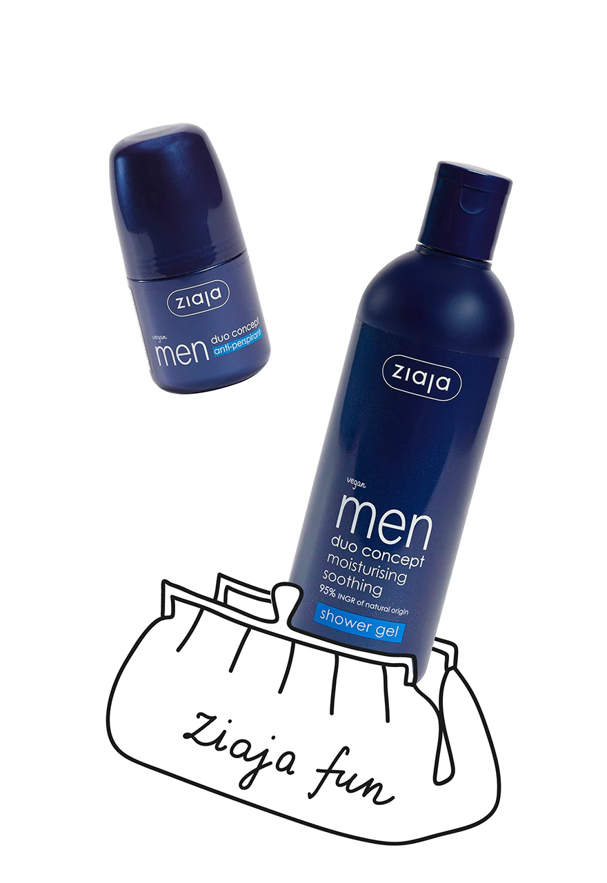 Ziaja Men Shower Gel 300ml + Anti-Perspirant 60ml