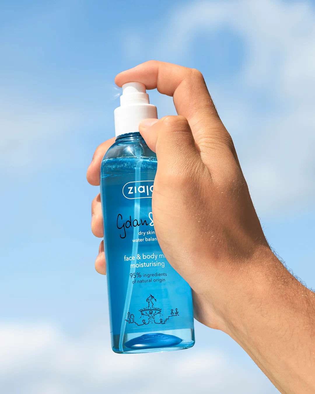 Ziaja Gdanskin Moisturising Face & Body Mist 200ml - Image 3