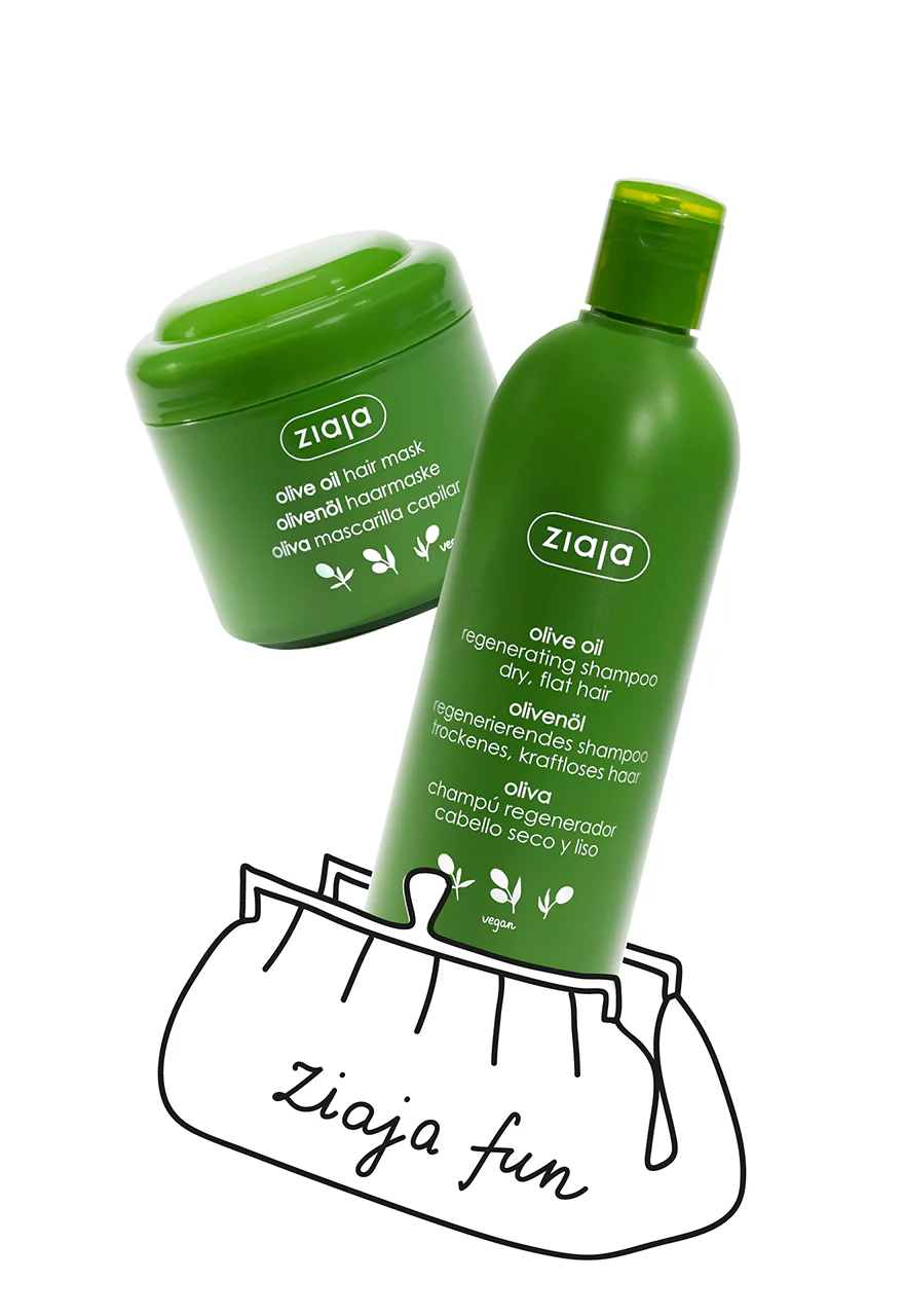 Ziaja Olive Oil Regenerating Hair Mask + Ziaja Olive Oil Regenerating Shampoo