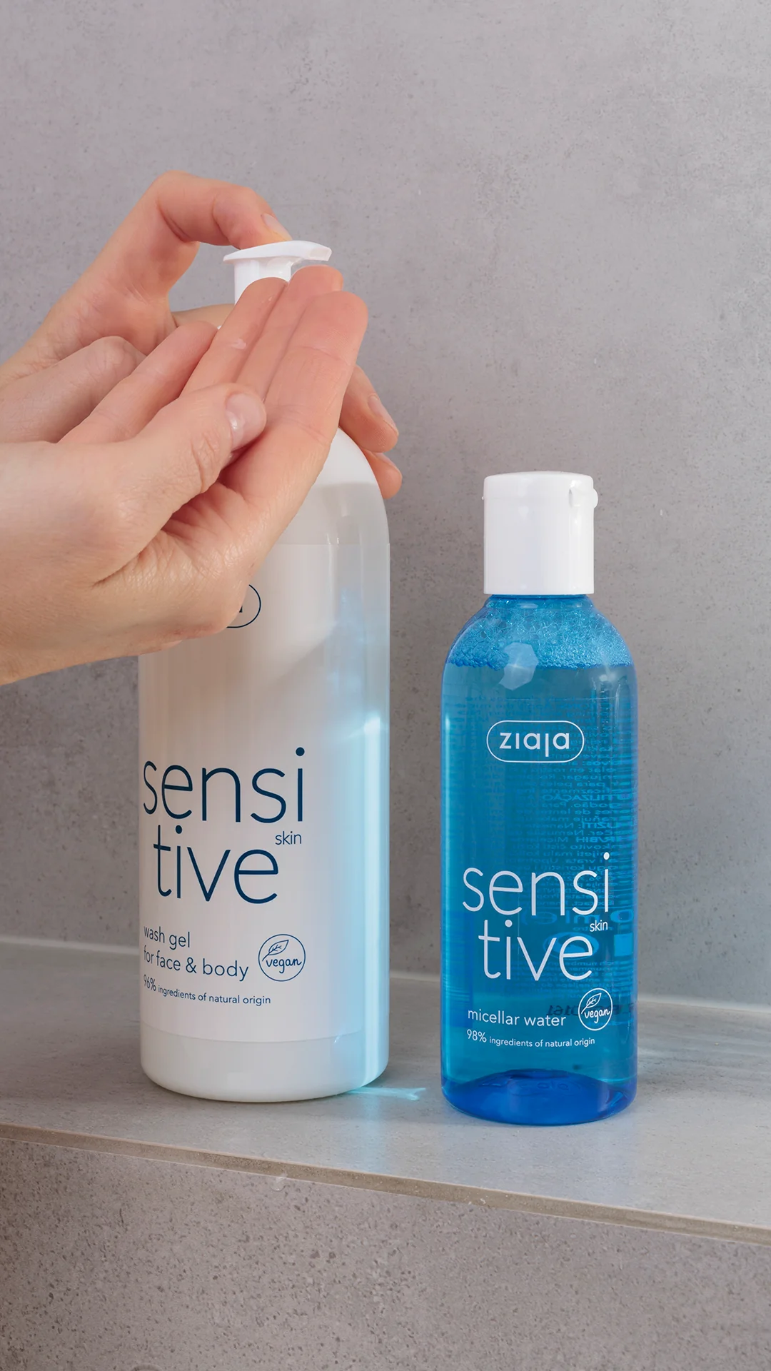 Ziaja Sensitive Creamy Wash Gel For Face And Body 400Ml - Image 2