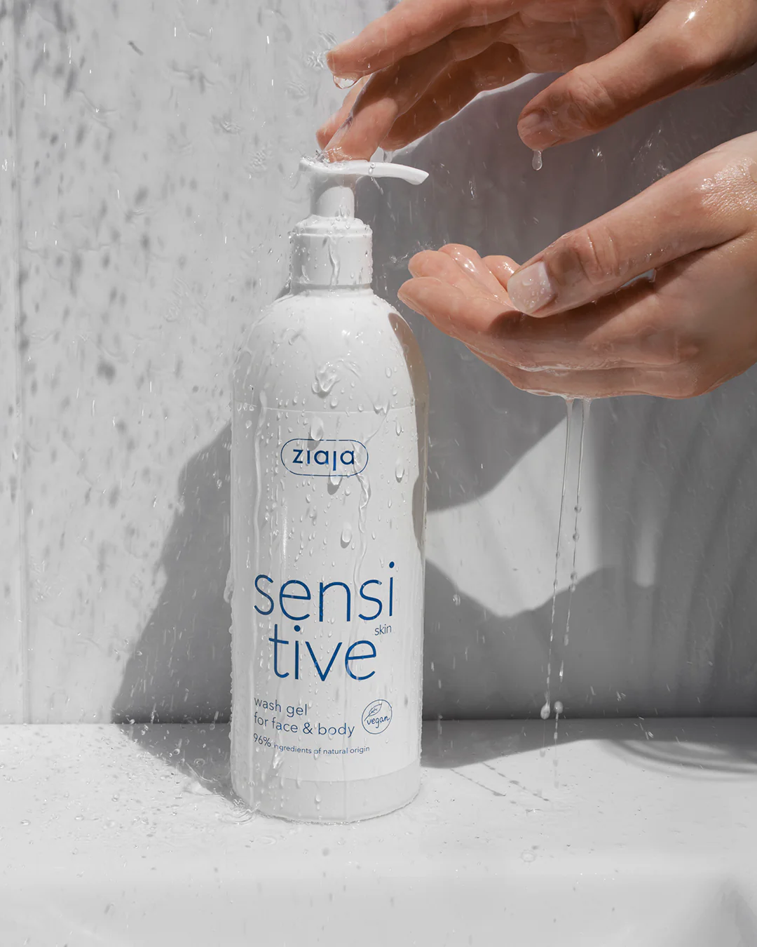 Ziaja Sensitive Creamy Wash Gel For Face And Body 400Ml - Image 3