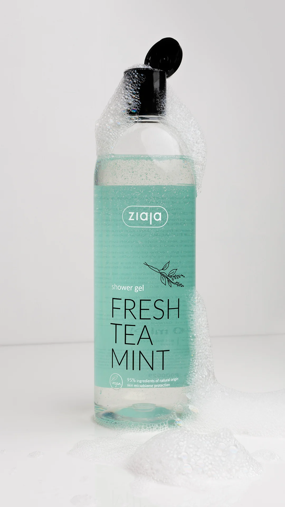 Ziaja Shower Gel Fresh Tea Mint 500ml - Image 2