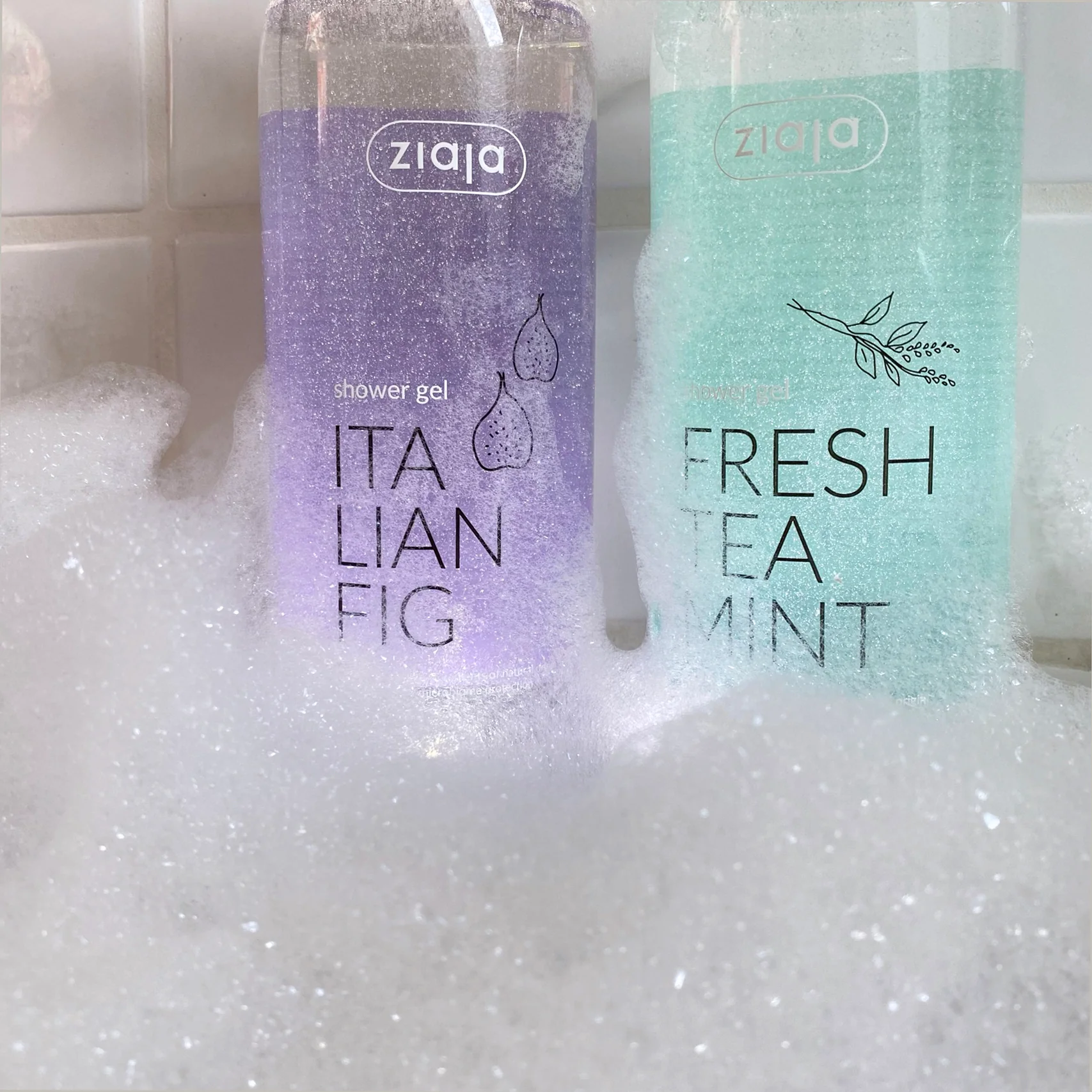 Ziaja Shower Gel Fresh Tea Mint 500ml - Image 3